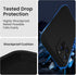 iPhone 15 Pro Case by FireNova, Black Silicone, 6.1", with Camera Protection & 2 Screen Protectors, Soft Microfiber