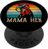 Funny Mama Hen Retro Chicken PopSockets Standard PopGrip - Vintage Mom 70s 80s