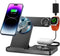 Magnetic 3 in 1 Charging Station for Multiple Devices, Mag-Safe Wireless Charger for iWatch & AirPods Pro 3 2, Foldable