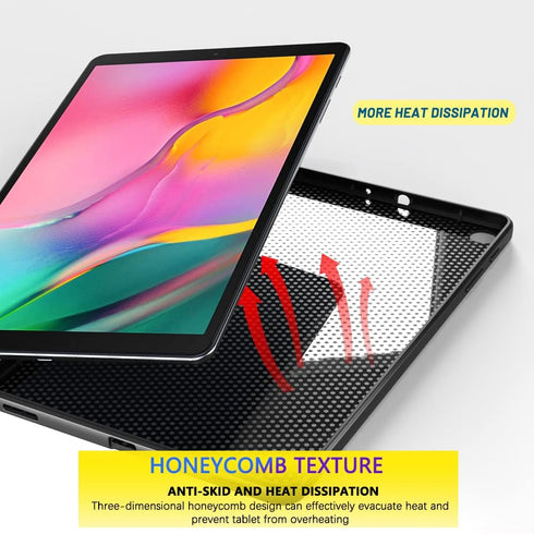 Case for Samsung Galaxy Tab A 10.1 2019 (SM-T510/T515) - Thin and Soft Protective Cover, Black