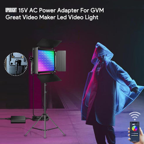 UpBright 15V AC/DC Adapter Compatible with Great Videq Maker DC-625-1530, Output 15VDC 3.0A, Power Supply Cord Charger