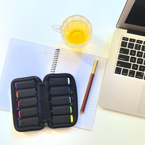 USB Flash Drive Case, Soft Material Thumb Drive Holder Organizer, Portable Bag for USB Memory Stick with 10 Slots