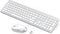 Seenda Rechargeable Wireless Keyboard Mouse Combo, Full Size Cordless Keyboard & Mouse Set, Ultra Thin Quiet, Silver