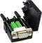 DB9 D-SUB RS232 Adapter, 9 Pin Signals Terminal Breakout Plastic Cover, 2 Row (Female with Screw)