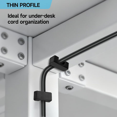 Bonsture 10 Pack Magnetic Cord Holder, Cable Clips - Strong Magnet Wire Management for Office, Under Desk, Nightstand