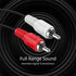 TNP Products (10 2 TNP RCA to RCA Audio Cable FT) - RCA Male to Male Red and White Audio Cable - RCA Cables Car Audio