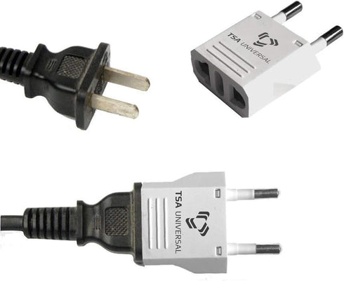 United States to Iceland Travel Power Adapter to Connect North American Electrical Plugs to Icelandic Outlets for Cell Phones, Tablets, eReaders, and More (2-Pack, White)