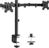 VIVO Heavy Duty Dual Monitor Desk Mount, Fully Adjustable Steel Stand, Holds 2 Screens Up to 30 Inches, Black