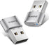 AUEDROT Mouse Jiggler Undetectable Metal USB Mouse Mover with Switch Button, Automatic Mini Mouse Shaker, 2 Jiggle
