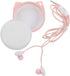 Paw Case Phones Microphone Headphones Wired Cat Style Corded - Phone Earphones Kitten Microphone USB Cell Cartoon Girls