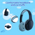 Bluetooth Headphones Over Ear, Noise Isolation Wireless Headphone for Home, Travel, Office, School, Music Use (Blue)
