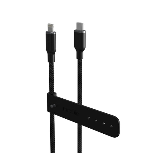 mophie Charge Stream USB-C to Lightning 1m/3ft Silicone Cable, Enduraflex Reinforced, 30W Fast Charging, Ultra-Durable