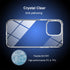 TENOC Phone Case Compatible with iPhone 15, Non-Yellowing Clear Protective Bumper Hard Back Cover for 6.1 Inch
