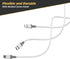Scosche CC4WG-SP Strikeline USB-C to USB-C Sync Charging Cable, 4 Feet, White/Gray