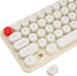 Keyboard Mouse Combo, 2.4G 68 Retro Silent Keys Set, Energy Saving Low Consumption Mini Portable Office Keyboard Mouse