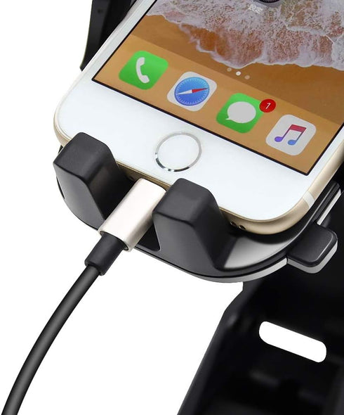 Car Phone Mount, Dashboard & Windshield Cell Phone Holder Stand with One-Touch Design, 360° Rotation for All Smartphones