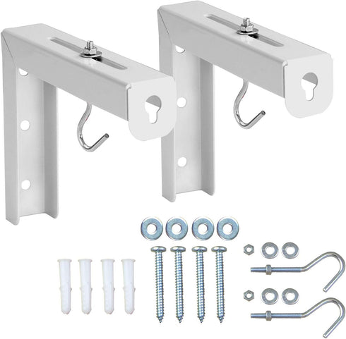 6 inch 1 66 Lb Mount-It! Projector Screen Wall Mount L-Brackets - Wall Hanging Bracket For Home Projector and Movie