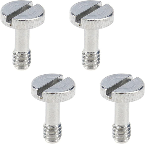 MY MIRONEY 4-Pack 1/4 Inch Camera Quick Release Screw Metal Tripod Adapter for DSLR Camera, Type 1
