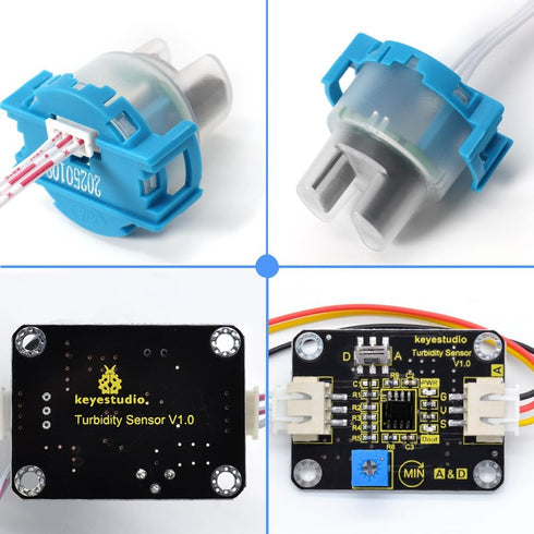 V1 KEYESTUDIO Turbidity Sensor Module for Arduino,Water Quality Monitor Particles Water/Liquid Turbidity Level Tester