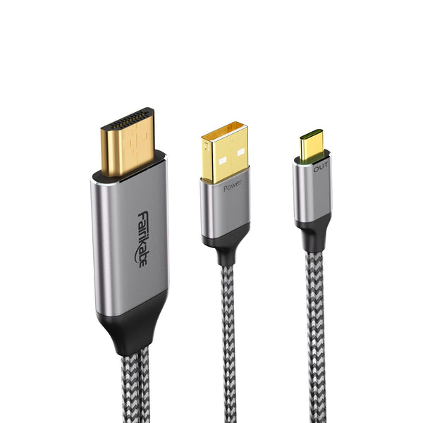 HDMI to USB C Adapter Cable 4K60Hz 6.6FT, HDMI Source to USB Type C Display Converter, Compatible with Steam Deck, PS5,