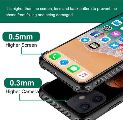 Basketball Hoop Pattern Case for iPhone 12 Mini - Anti-Scratch, Shockproof Cover for Boys & Men - 5.4 inch Compatibility