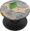 Blue Green Oil Painting Flower Leaf PopSockets Standard PopGrip