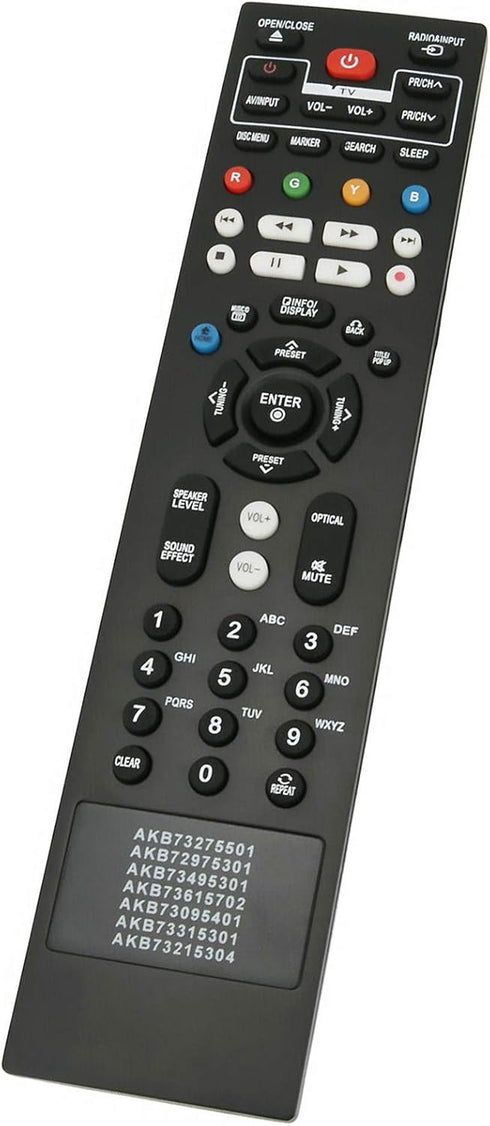 New Replacement Remote Control AKB73615702 for LG Blu-ray Disc DVD Player Models BP420, BP520, BP620, and More