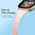 Getino Compatible with Fitbit Sense/Sense 2 Bands, Slim Soft Sport Accessories for Women Men, Small Violet/Pink/Beige