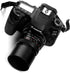 72mm Tele Metal Screw-in Lens Hood Sunshade - Centre Pinch Lens Cap for Canon Nikon Sony Pentax Olympus Fuji + Cloth