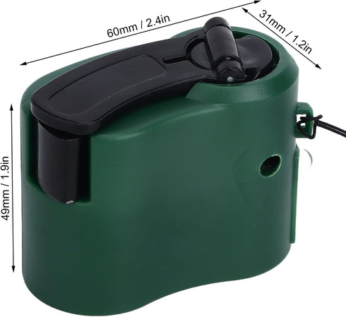 USB Hand Crank Phone Charger, Portable Emergency Charger with LED Light for Hiking and Camping