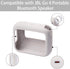 Silicone Cover Case for JBL Go 4 Waterproof Bluetooth Speaker, Portable Travel Case with Carabiner - Grey