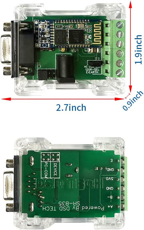 DSD TECH SH-B35 RS485 RS232 to Bluetooth 2.0 Adapter, Supports Android and Windows
