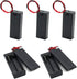2 AAA Battery Holder Case with ON/Off Switch and Wire Leads, 2X 1.5V 3 Volt Storage Box Cables (5-Pack)