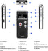 Sunlan 16GB Digital Voice Recorder Voice Recorder with Playback for Lectures - USB Rechargeable Dictaphone Upgraded