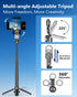 Kehuitry 16.5" 4-in-1 360 Magnetic Mini Selfie Stick Tripod for iPhone & Android, Pocket Size Phone Tripod Stand