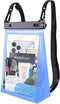 Extra Large Waterproof Phone Pouch, IPX8 Underwater Protector for Beach Vacation, Clear Dry Bag with Lanyard