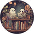 Cute Ghosts Reading Books PopSockets Standard PopGrip Halloween Librarian Book Lover