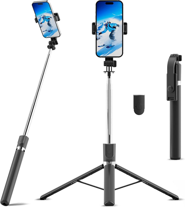 scev 67" Selfie Stick Tripod, Portable Cell Phone Tripod with Wireless Remote Control,