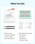 SooPii 60W/12A 6-Port Charging Station - PD 20W USB C Fast Charging for iPhone 14/13/12, 6 Short Cables Included