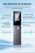 JUSTSTONE 128GB MP3 Digital Voice Recorder with Playback, Ai Noise Reduction, Voice Activated Recording, Password