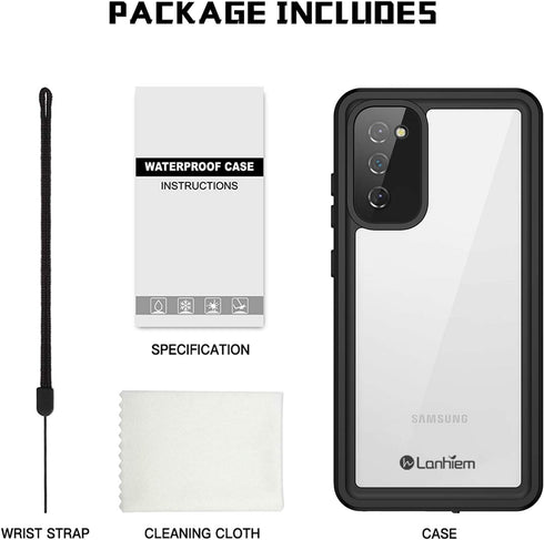 Lanhiem IP68 Waterproof Dustproof Case for Samsung Galaxy S20 FE - Heavy Duty with Built-in Screen Protector