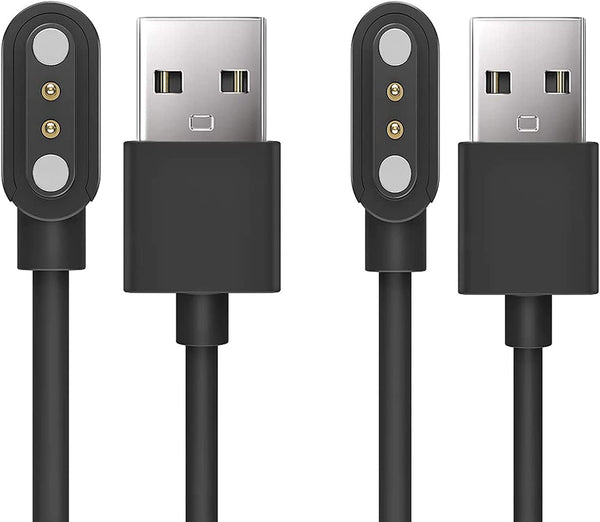 Uaue Smart Watch Charger, Magnetic USB Charging Cable Replacement for Donerton T50S T50H 1.85" Smartwatch (2 Pack)