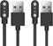 Uaue Smart Watch Charger, Magnetic USB Charging Cable Replacement for Donerton T50S T50H 1.85" Smartwatch (2 Pack)