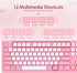 COLIKES Wired Keyboard, Ultra-Thin USB Wired Computer Keyboard, Low-Profile Keys, Spill-Resistant, Multimedia Keys