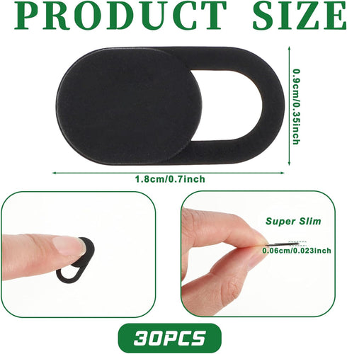 Giantree 30Pcs Camera Cover, Webcam Cover, Camera Privacy Covers Slide, Phone Laptop Cameras Covering Slide, Webcam