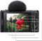 Screen Protector for Sony ZV-1F ZV1F Vlog Camera, 3 Pack Tempered Glass with Easy Installation