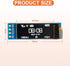 JAMHER 0.91 Inch I2C 128x32 Wire(5Pack IIC OLED Display Module Pixel Mini Self-Luminous Display Screen Board