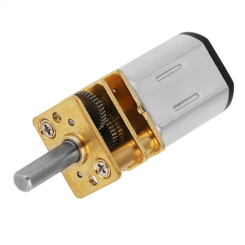 N20 DC3V 6V 12V 50-2000RPM (6V 200RPM) Gear Motor, Speed Reduction Gear DC Motor with Metal Gearbox for RC Car, Robot