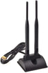 Dual Band WiFi Antenna 2.4GHz - 5.8GHz with Magnetic Base RP-SMA Connector for Wireless Router - Signal Booster