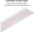 Ultra-Slim Rechargeable Bluetooth Keyboard, Portable Compact Wireless Keyboard for Android Windows Samsung Galaxy Tab